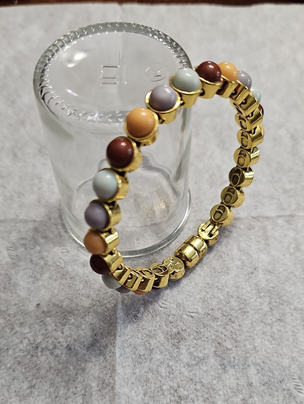 Plunder Bangle Bracelet, Neutral Colors